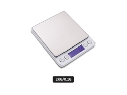 Balança Digital De Alimentos De Aço Inoxidável De Alta Precisão (capacidade:2kg - Precisão:0.1g) Czhhmart