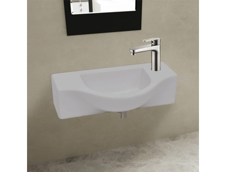 Lavabo MAISON ExCLUSIVE de Cerámica Blanco con Agujero Para Grifo