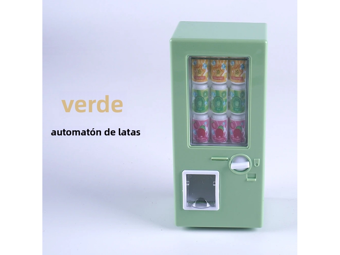 Mini Máquina Expendedora De Bebidas Enlatadas A Escala 1/12 Para Supermercados.