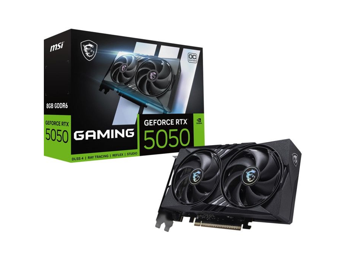 Placa Gráfica Geforce Rtx 5050 8gb Gddr6 Dlss 4 Soporte A 4 Monitores Msi