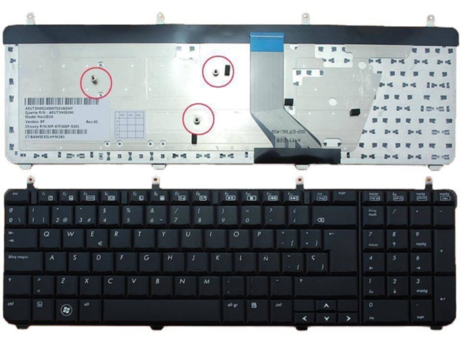 Teclado para Portátil HP Dv7 Dv7-3000 Dv73100 Negro