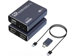 Tarjeta De Captura De Vídeo Hd Ips 1080p Usb-c 4k 60hz 30hz Para Transmisión En Directo