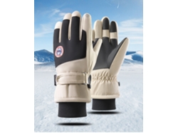Guantes de esquí de invierno para hombre y mujer, impermeables, resistentes al viento, cálidos y gruesos. Talla única. 2310. Chennnls.