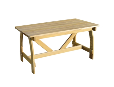 MAISON EXCLUSIVE Mesa de jardín de madera de pino impregnada 150x74x75 cm