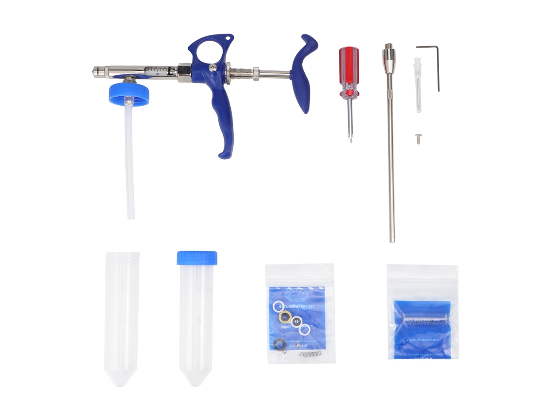 Jeringa De Inseminación Continua Con Pistola De Inyección De 0,1 Cc A 1 Cc Para Conejos Y Ovejas.