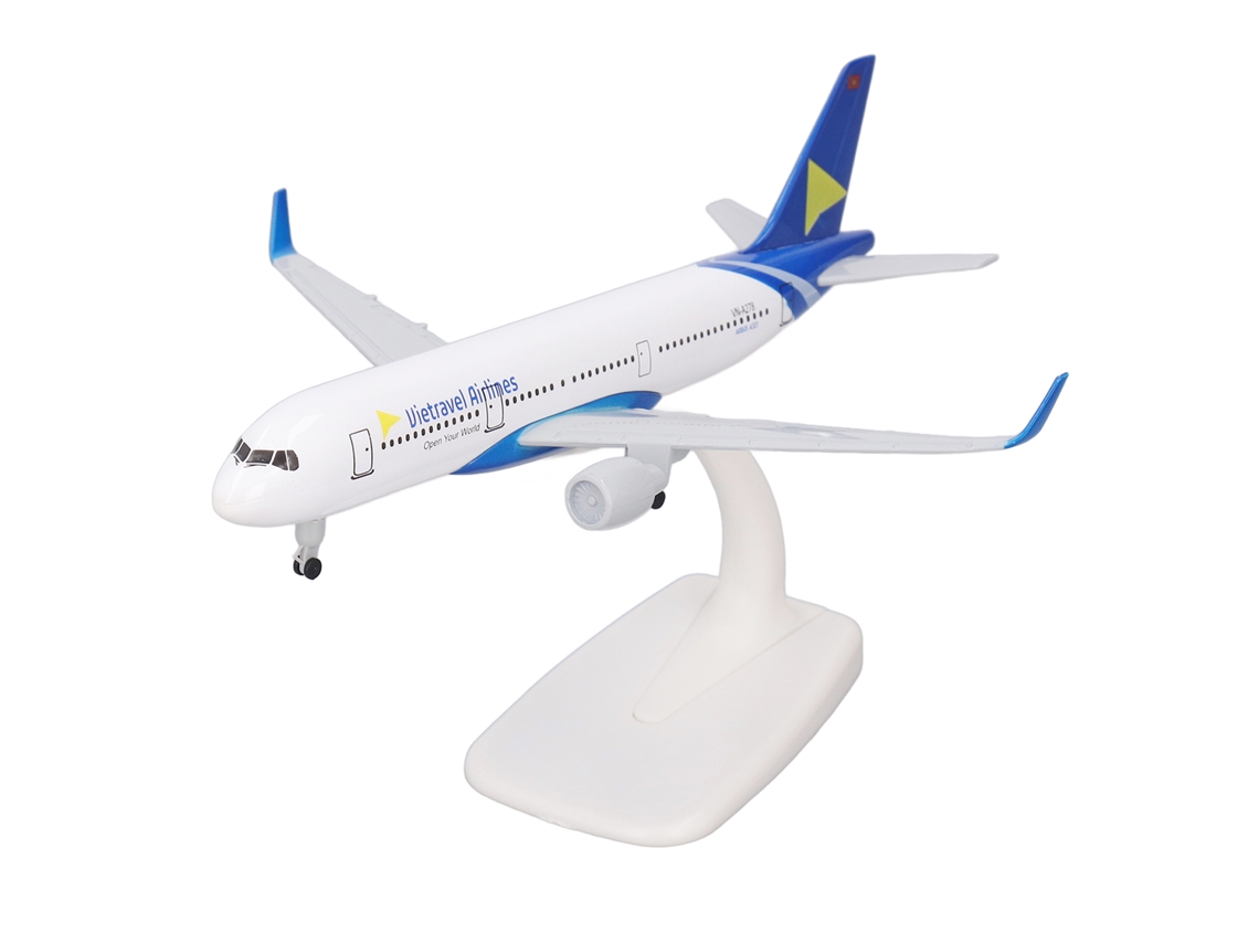 Rebe-modelo De Avião De Liga 18,4x16,7cm Resistente Com Pista De Pouso Para Coleção E Decoração