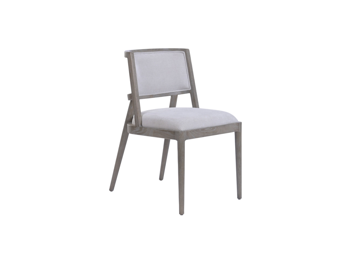 Silla de madera de fresno en poliéster, 50x62x81,5 cm, ALEXANDRA HOUSE LIVING