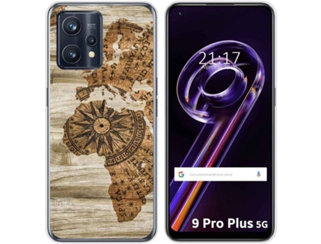Carcasa para Realme 9 Pro Plus 5G TUMUNDOSMARTPHONE Dibujos Madera 07 Multicolor
