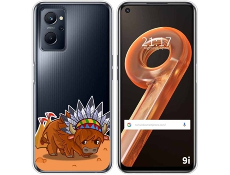 Carcasa Realme 9i TUMUNDOSMARTPHONE Dibujos Transparente Bufalo Multicolor