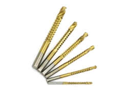 Juego De Brocas Hss Dentadas Para Madera De 3-8 Mm Con Revestimiento De Titanio, 6 Piezas,