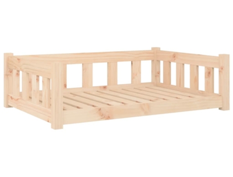 vidaXL Cama para perros madera maciza de pino 95,5x65,5x28 cm