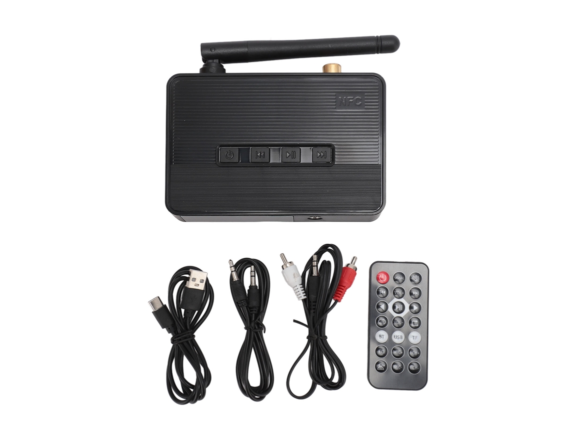 Receptor Bluetooth 5.3 Con Nfc, Sonido Estéreo Hifi Para El Hogar Y El Coche, Transmisión Inalámbrica.