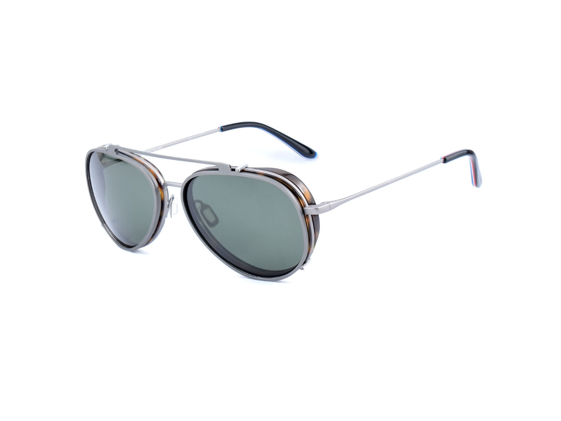 Montura De Gafas Hombre Vuarnet Vl18050003-sunclip (gris - Acero Inoxidable - 145 Mm - Ø 54 Mm)