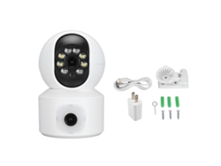 Cámara De Seguridad Hogar Con Doble Lente 2mp Wifi Interior, Intercomunicación Bidireccional Para Bebé, Ancianos, Mascotas 100-240v Plug Us