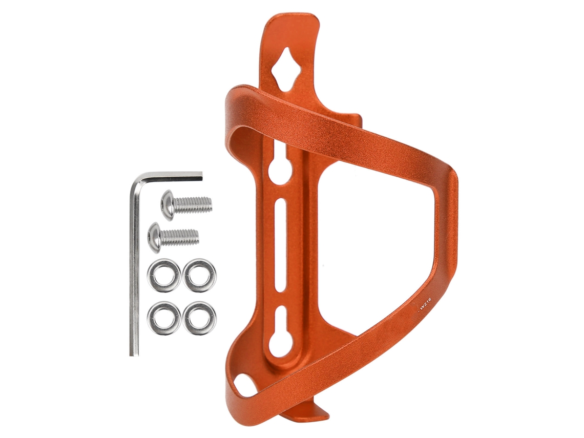 Portabotellas Universal Para Bicicleta Ztto En Aleación De Aluminio Naranja Ligero.