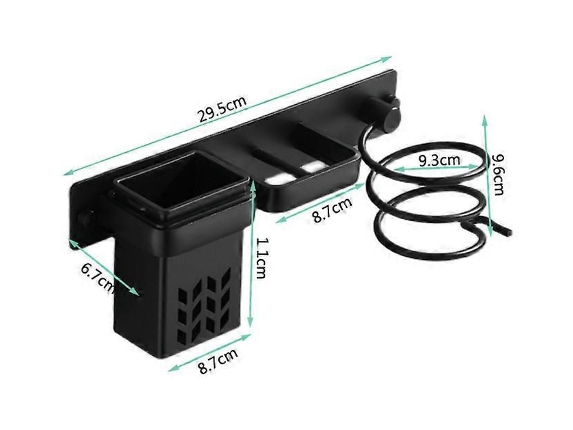 Soporte universal de pared para secador de pelo de GOKOCO