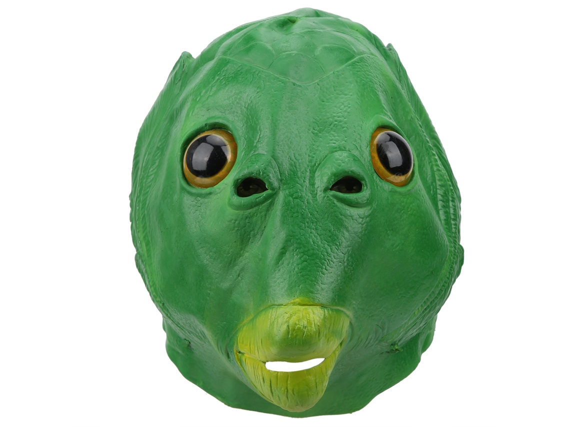 Dan26-máscara De Pescado Para Halloween Disfraz Fiesta Props De Cosplay Latex Suave Guardia Facial
