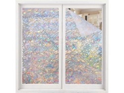 Ventana de privacidad arcoíris, agarre arcoíris 3D decorativo