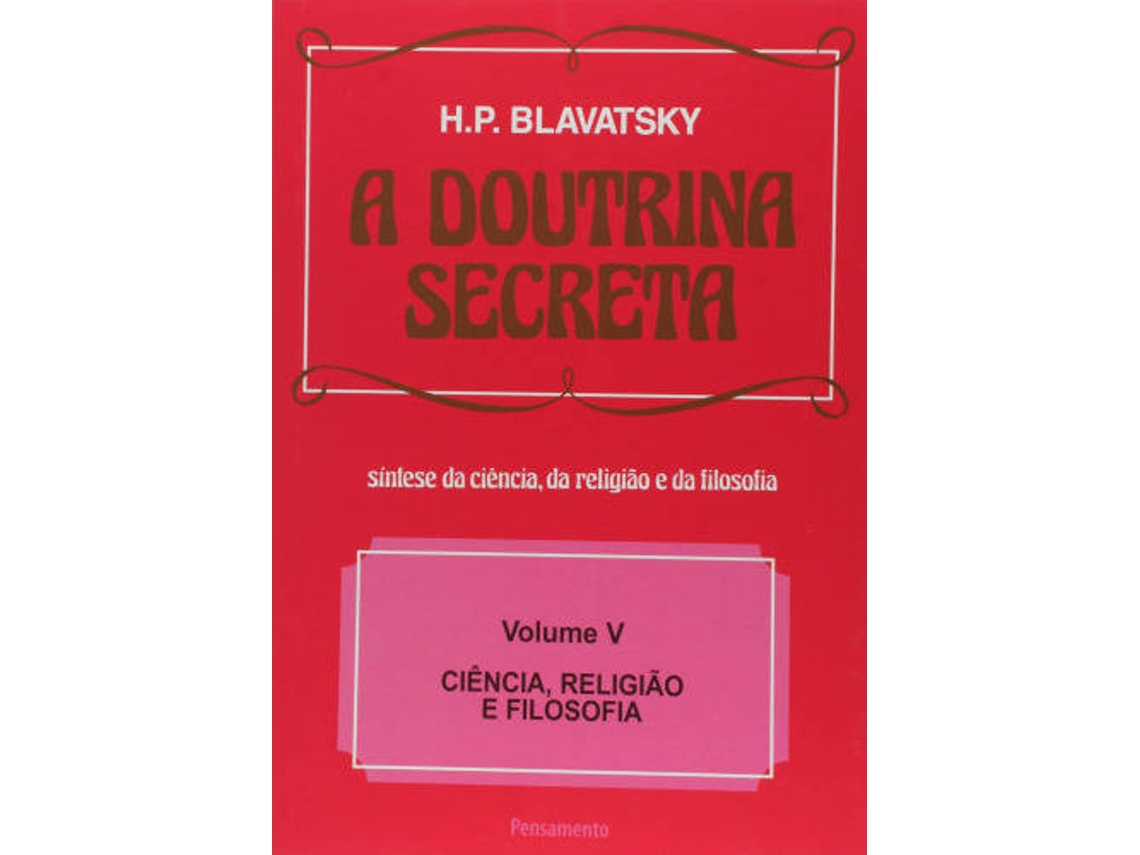 Libro Doutrina Secreta de H P Blavatsky (Portugués do Brasil)