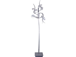 Lámpara de Pie Hojas 12Xg4 12V C.56Xl.46Xalt.180Cm Vidrio Gris FERRIMEX