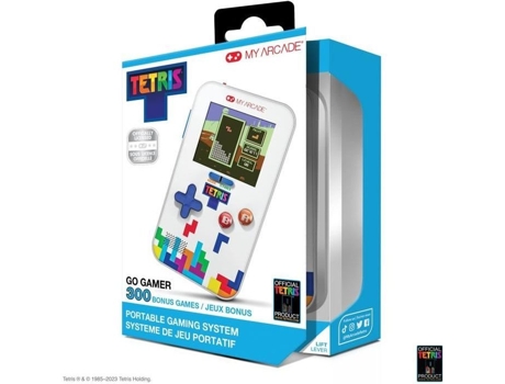 Consola Retrogaming MY ARCADE Go Gamer Juego Retrogaming Tetris Clásico Portátil Pantalla de 6cm de Alta Resolución 300 Juegos Incluidos