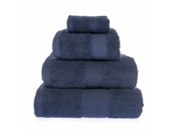 Homescapes Turkish Cotton Navy Blue Bath Towel Set