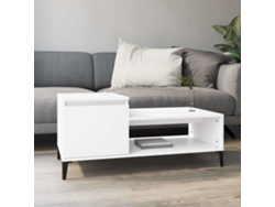 Mesa de centro de 100x50x45 cm, fabricada en madera sintética blanca, HARLANV1