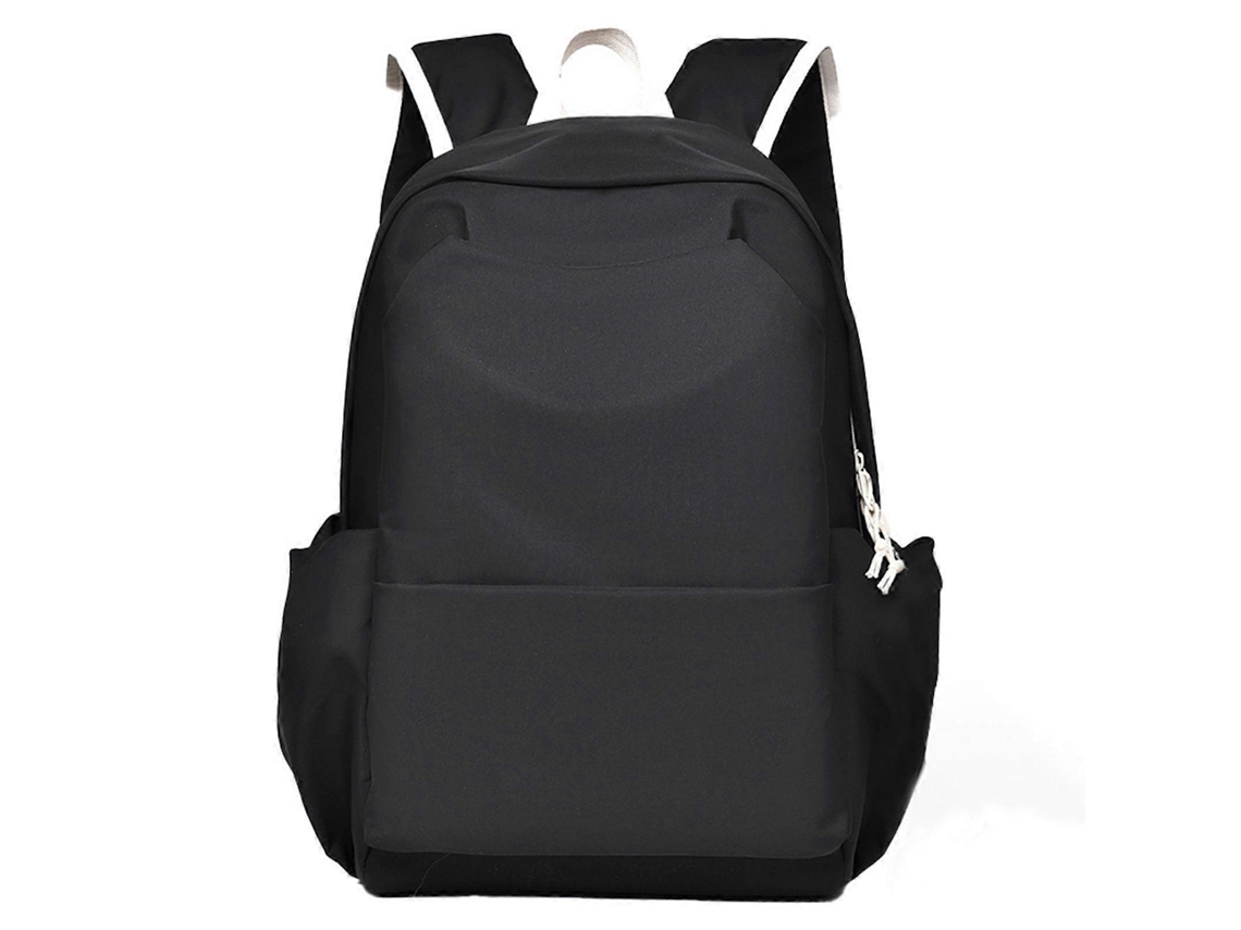 Mochila elegante y resistente con gran capacidad, ideal para uso diario, escolar y de viaje. Negra.