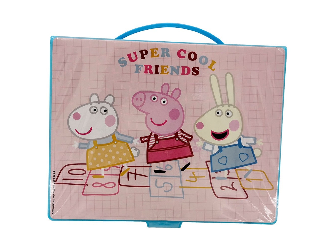 44 Set Arte Set Estilo de Pasta na Caixa Rosapeppa Pig