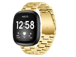 Correa Acero Inoxidável Adaptable Gold para Fitbit by Google Versa 2