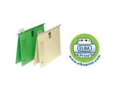 Carpeta colgante Chic, encuadernación comercial, A4, verde para el mercado, DLA, 25 piezas, Elba (85741 Gn)