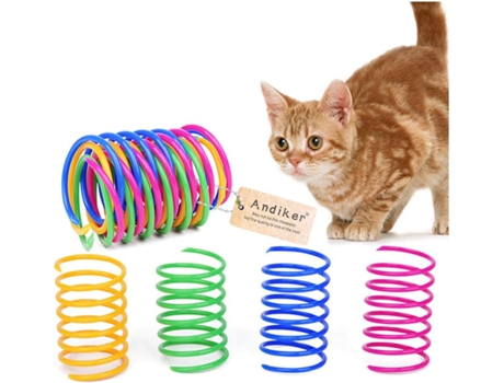 Spring Cat Toys Spring Cat Toys 20Pcs Coloridos Juguetes Interactivos Para Gatos ELKUAIE
