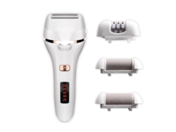 Depiladoras Para Mujer, Depilación Facial Impecable Con Luz Led Para Brazos, Rostro, Bikini Y Piernas, Juego De 4 Piezas, Color Blanco