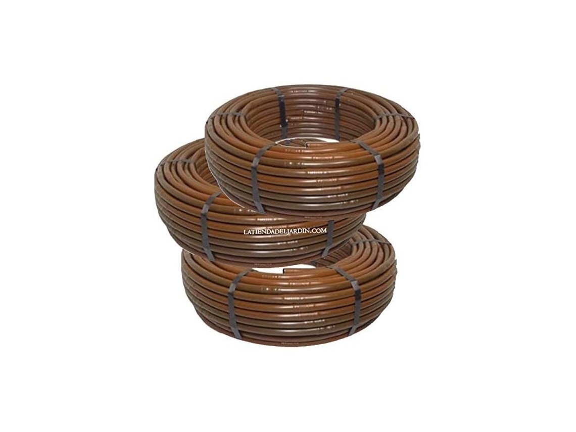 Tuberia 16Mm Riego Por Goteo 50Cm Marron 300 Metros SUINGA