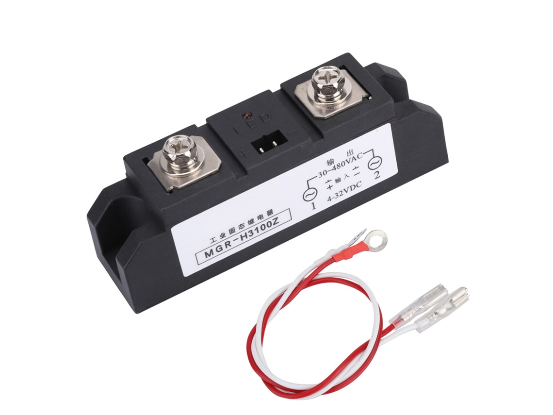 Relé De Estado Sólido Industrial Ssr De 100a Control Dc A Ac Mgr H3100z 4 Tipos