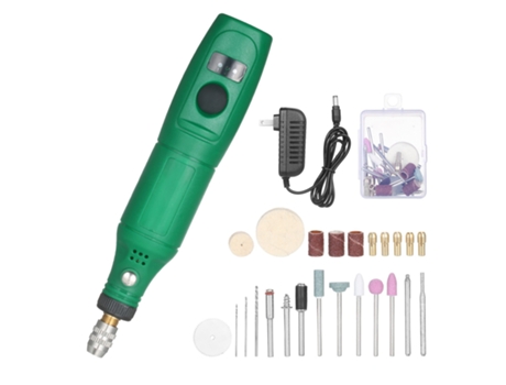 Mini herramienta rotativa de 12 V, amoladora eléctrica portátil, cortador rotativo de velocidad variable de 5000 a 15000 rpm con 24 accesorios para...