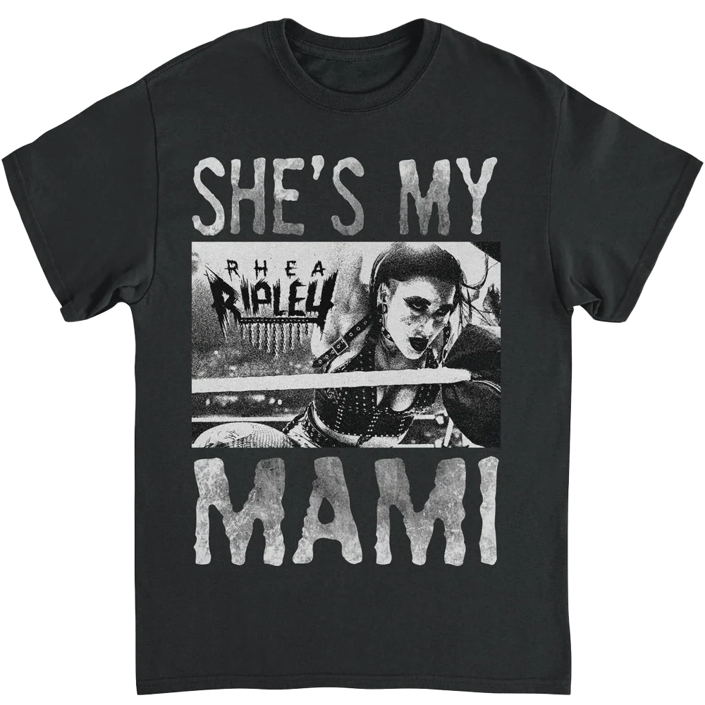 Wwe Rhea Ripley She's My Mami T-shirt Unisex Rockinstone Size:l