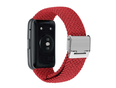 Correa Pulsera Trenzada Flexible para Huawei Watch Fit 2 Rojo