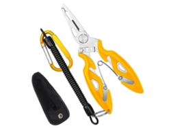 Alicates De Pesca De Acero Inoxidable Con Extractor De Anzuelos Y Cordón Enrollado - Herramientas De Pesca