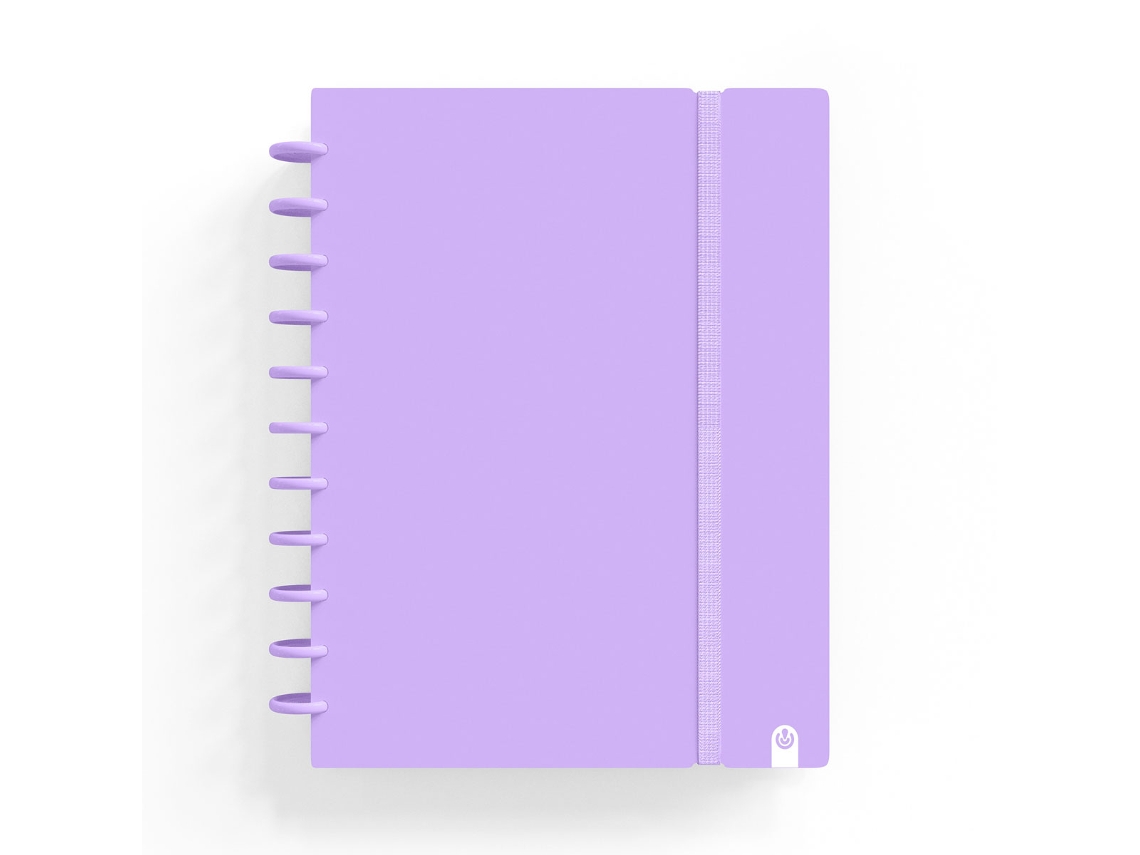 Cuaderno INGENIOX A4 Rayado 80Hj 100G Foam C/Goma Elástica Malva Pastel 66024018