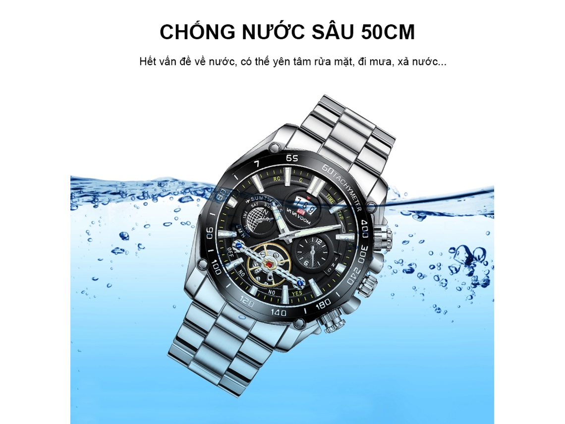 Reloj De Pulsera De Lujo Para Hombre, De Cuarzo, Estilo Casual Y Elegante, De Acero Inoxidable, Luminoso E Impermeable.