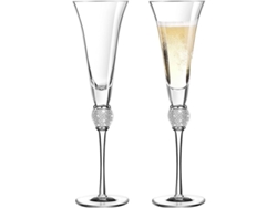 2026-vasos De Champán Con Piedras Strass Para Bodas Manijas Largas Vidrio Sin Plomo Elegantes 2 Piezas