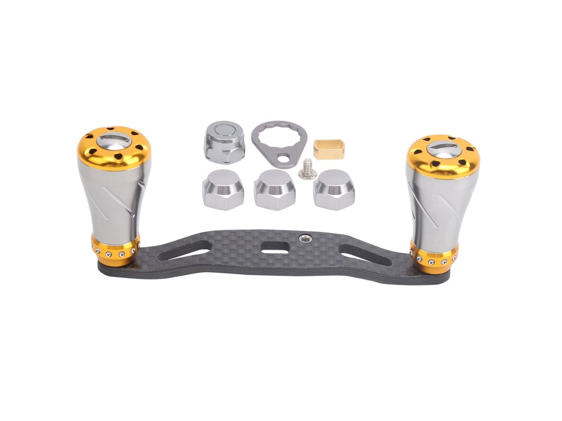 2026rebe-mango De Reel De Pesca Baitcasting 85mm Carbono Metal Izquierda Derecha Gripo De Reemplazo Gun Gold