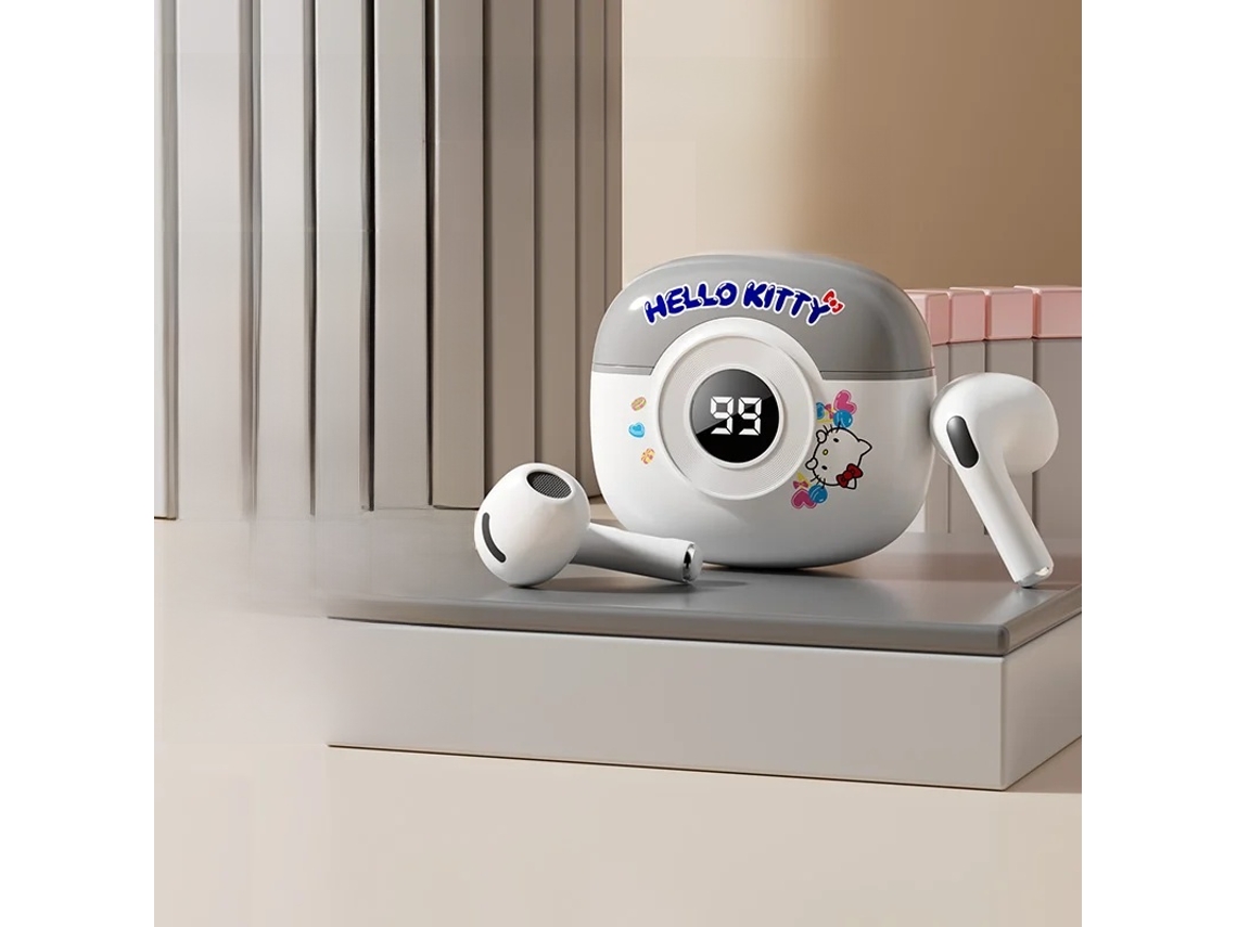 Fones de Ouvido Sem Fio Bluetooth 5.3 , Fones de Ouvido Esportivos Estéreo com Controle por Toque. MDUG (brancos)