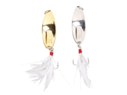 2026rebe-lures De Pesca Cuchara Forma Sanguijuela Sequin Metal Duro Spinner Baits Para Agua Dulce Salada Trucha Bass 20g