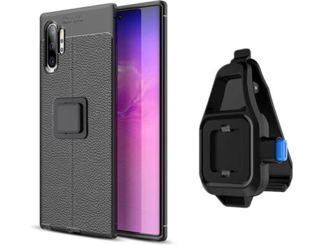 Funda Samsung Note 10 Plus Rugged Leather con Soporte de Cintura Negro