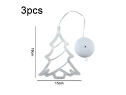 Es Un Juego De Tres Luces Con Ventosa Que Se Pueden Colocar En Adornos Navideños, Ventanas, Árboles De Navidad Y Más. Gracias A Su Diseño Er