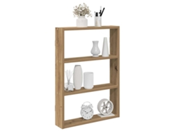 Estante De Pared | Estante Flotante | Estantería Pared Madera Ingeniería Roble Artisan 43x9x60 Cm