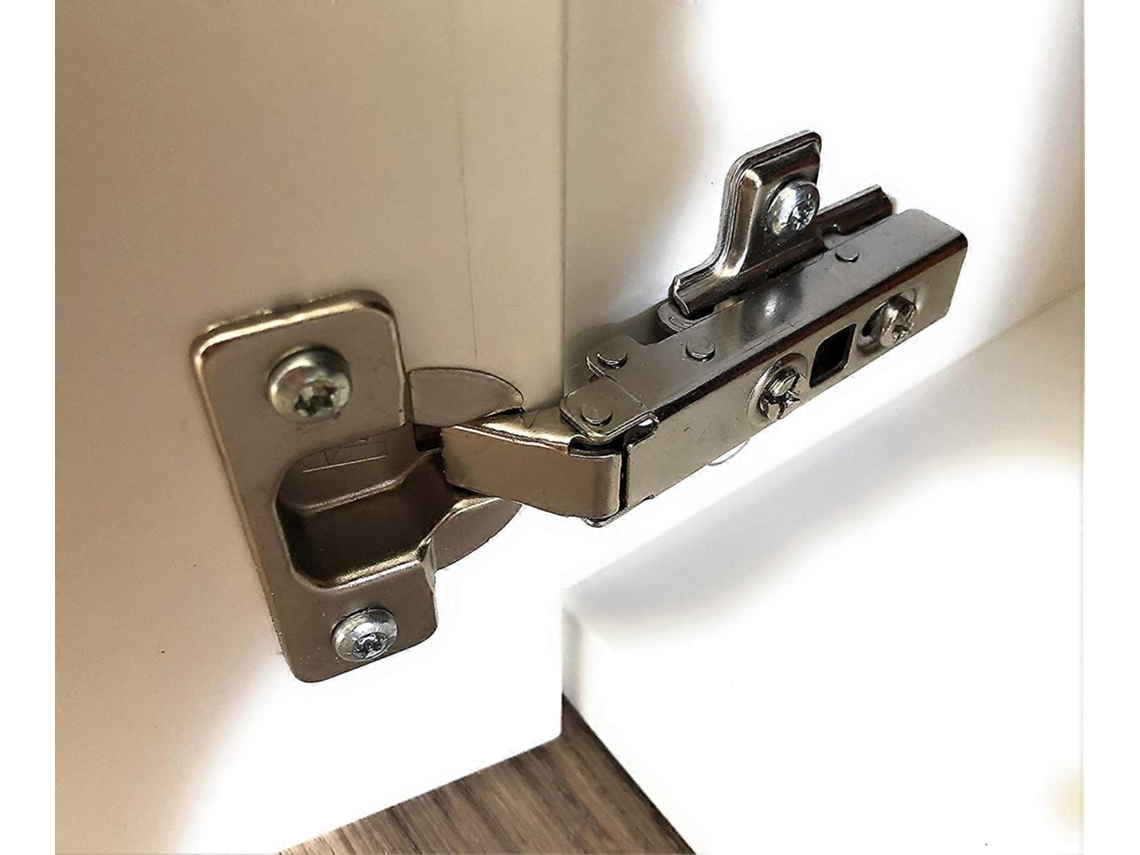 Set De 2 Bisagras Y 8 Tornillos Compatibles Con Muebles Ikea Besta, Fritids Y Stuva, Cierre Suave, 110° Ángulo Apertura