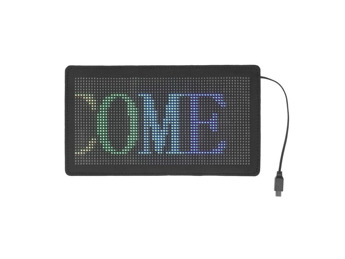 Pantalla Led Flexible Para Coche Control Por App 32x64 Usb Dc5v Panel De Señalizacion Deslizante